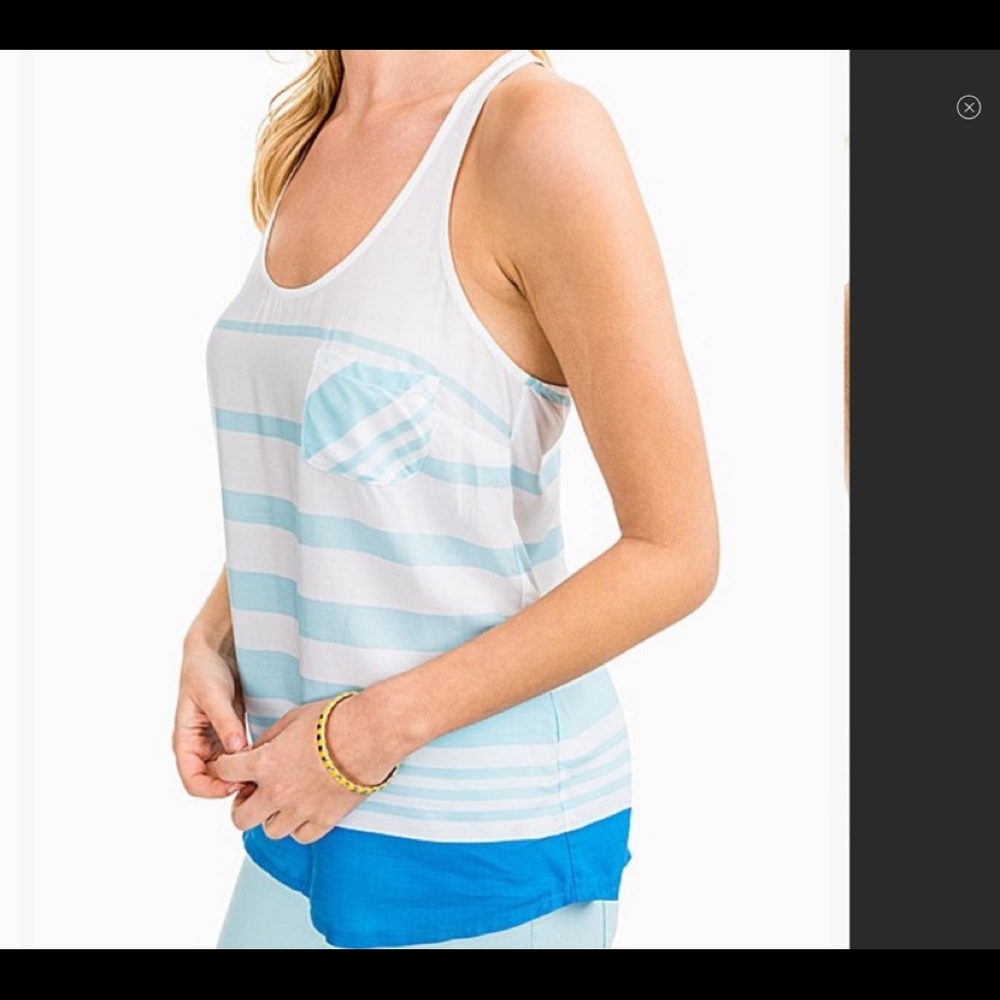 ✴️Southern TIde “Julie” NEW Striped Tank SzS NWT…